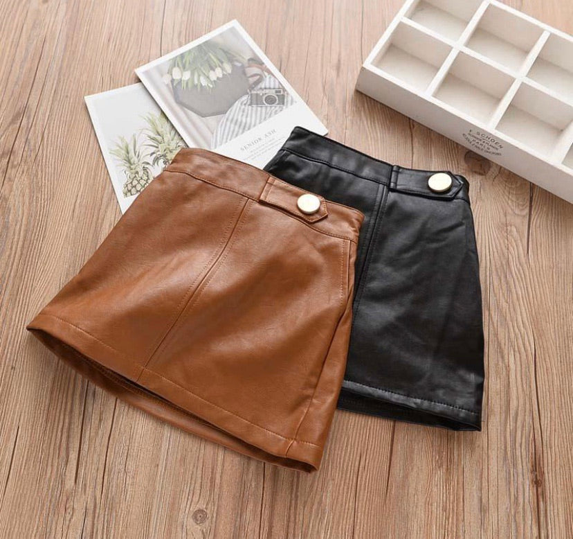 Faux Leather Skirt – Styled by Fashion Baby