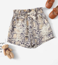 Load image into Gallery viewer, Snakeskin Print Shorts (Beige)